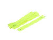 Unique Bargains Tailor Sewer Craft Closed Bottom Zippers Bright Green 23cm Length 10Pcs