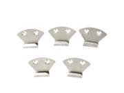 5 Pcs Stainless Steel Strike Plate 4cm Long for Toggle Draw Latch