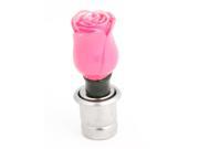 Unique Bargains Vehicle Car DC 12V Plastic Rose Style Cigarette Lighter Plug Magenta