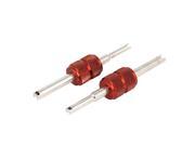 AC Auto Two Sizes Tire Tyre Stem Valve Cores Remover Installer Tool Red 2 Pcs