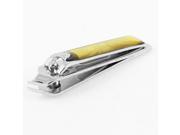 Unique Bargains Manicure Tool Slant Tip Silver Tone Metal Nail Clippers Trimmer Cutter