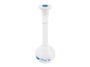 Unique Bargains 50ml Long Neck Lab Volumetric Measuring Flask Bottle w Plastic Stopper
