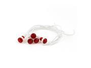 AC 220V Red Water Heater Indicator Light w 7.5 Long Cable 5Pcs