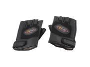 Unique Bargains Unisex Antislip Palm Protector Guard Half Fingers Sports Gloves