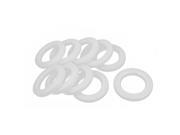 Unique Bargains 10pcs White Plastic 42mm Inner Dia Roman Blind Window Curtain Rings