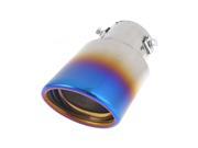 Unique Bargains Replacement Oval Shape Purple 60mm Inlet Exhaust Muffler Tip Pipe for Car Van