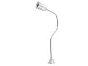 1W AC 12V White Light LED Flexible Neck Spotlight Table Lamp