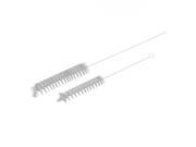 Unique Bargains 2 x Aquarium Tank White Bristle Rotary Cleaning Brush