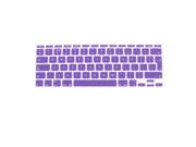 Unique Bargains UK EU Layout Silicone Protective Keyboard Cover Film Purple for MacBook Pro 11
