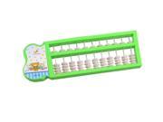 Green Plastic Frame Intelligence Education Japanese Abacus Soroban Toy for Kids