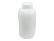 1000mL Capacity 43mm Dia Wide Mouth White Plastic Liquid Bottle for Laboratory