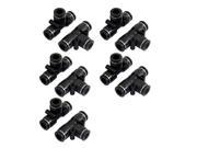 Unique Bargains 10 x Air Pneumatic 3 Ways 8mm Connect Dia T Shaped Quick Joint Fittings