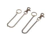 Metal Snap Clasp Hook Trigger Belt Clip Keychain Key Ring Bronze Tone