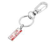 Unique Bargains Revolving Belt Clasp Stainless Steel Key Chain Keyring Vvpuo