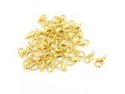 Unique Bargains 50 Pieces Gold Plated 16mm Lobster Trigger Claw Clasps Jewelry Connector Kits