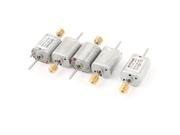 Unique Bargains 5pcs 12V 13500 RPM Dual Axle Micro Cylinder Electric DC Worm Motor for DIY Toy