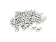 Unique Bargains Necklace Bangle DIY Fasteners Metal Lobster Claw Clasps Buckles 23mm 50 Pcs