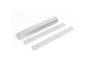 Unique Bargains 8pcs 3mm Stainless Steel Flat Brackets Straight Mending Fixing Joining Plates