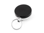 Unique Bargains Portable Clamp Stretchy Keychain Keyring Split Ring Key Holder