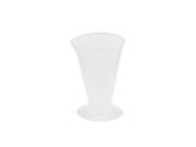 25mL Conical Style Clear White Plastic Graduated Measuring Cup