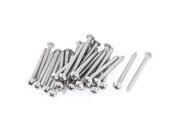 30 Pcs 3.5mmx38mm Stainless Steel Phillips Round Head Sheet Self Tapping Screws