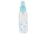 Unique Bargains Ladies Cartoon Pattern Make Up Mist Spray Bottle Holder Baby Blue Clear 100ml