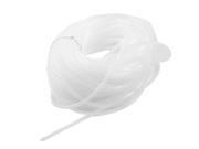 Unique Bargains White 4mm Outside Dia 35M Polyethylene Spiral Cable Wire Wrap Tube