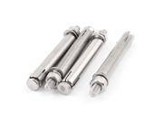 M6x80mm Hex Nut Stainless Steel Sleeve Anchor Expansion Screws Bolts 4 Pcs