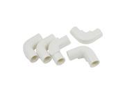 Unique Bargains 5 Pcs 90 Degree Elbow PVC Pipe Fittings Adapter Connector 20mm Inner Dia
