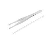 Unique Bargains 2 Pcs Stainless Steel Eyebrow Tweezer Blackhead Remover Beauty Tools for Lady
