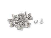 M5x10mm 304 Stainless Steel Hex Socket Countersunk Round Head Screw Bolts 30PCS