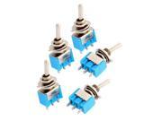 Unique Bargains 5 Pcs AC 125V 6A 3 Terminals ON ON 2 Way Latching Toggle Switch for Motorcycle