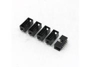 Unique Bargains 2.54mm Pitch 10P Double Rows Straight IDC Pin Headers 5 Pcs