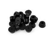 Unique Bargains 18 Pcs Rubber Furniture Feet Protector Chair Leg Tips Covers Black 0.39 High