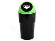 Black Green Plastic Trash Rubbish Can Garbage Dust Holder for Office Car