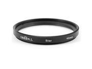 Unique Bargains Four 4 Point Line 4PT 4X Star Filter Lens Black 46mm for Digital DSLR SLR Camara
