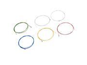 Unique Bargains 6 Pcs Custom Light Steel Acoustic Guitar Strings for Beginners