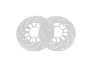 Unique Bargains Unique Bargains Pair 10 Diameter Aluminum Disc Brake Rotor Covers Silver Tone for Car