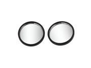 Unique Bargains 2pcs 40mm Dia Round Shaped Rear View Blind Spot Mirror for Auto