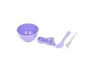 Unique Bargains Homemade 6 in1 Makeup DIY Facial Mask Bowl Brush Spoon Stick Cosmetic Tool Set