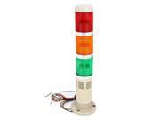 Red Green Yellow Industrial Signal Tower Indicator Light Buzzer Bulb 90dB AC220V