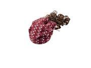 Unique Bargains Red Sequins Embellished Curly Hair Wig Hairpiece Hat for Girl Child