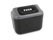 Car Auto Trash Dust Bin Litter Can Rubbish Container Gray Black w Hook