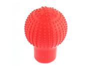 Unique Bargains Nonslip Dots Soft Silicone Shift Knob Cover Red for Car