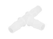 White 1 2Inch Diameter Equal Elbow Barb Hose Pipe Connector Joiner Adaptor White