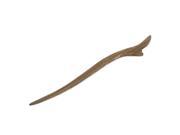 Unique Bargains Handmade Craft Brown Carved Wood Hair Stick Hairpin for Lady