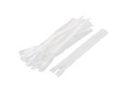 Dress Pants Closed End Nylon Zippers Tailor Sewing Craft Tool White 18cm 20 Pcs