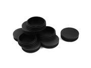 Unique Bargains 10 Pcs Black Plastic 2 1 4 Dia Round Tubing Tube Insert Cap Cover