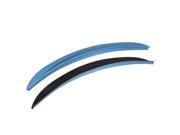 Unique Bargains 2 Pcs Aqua Blue Carbon Fiber Arch Shape Car Auto Wheel Strip Eyebrow