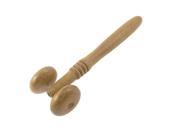 Unique Bargains Wooden Face Nose Chin Beauty Wrinkle Reduce Massager Roller for Ladies